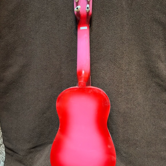 Vintage 1970s/1980s MT Brand 6-String Toy Acoustic Guitar – Original Box – Red - Picture 5 of 10